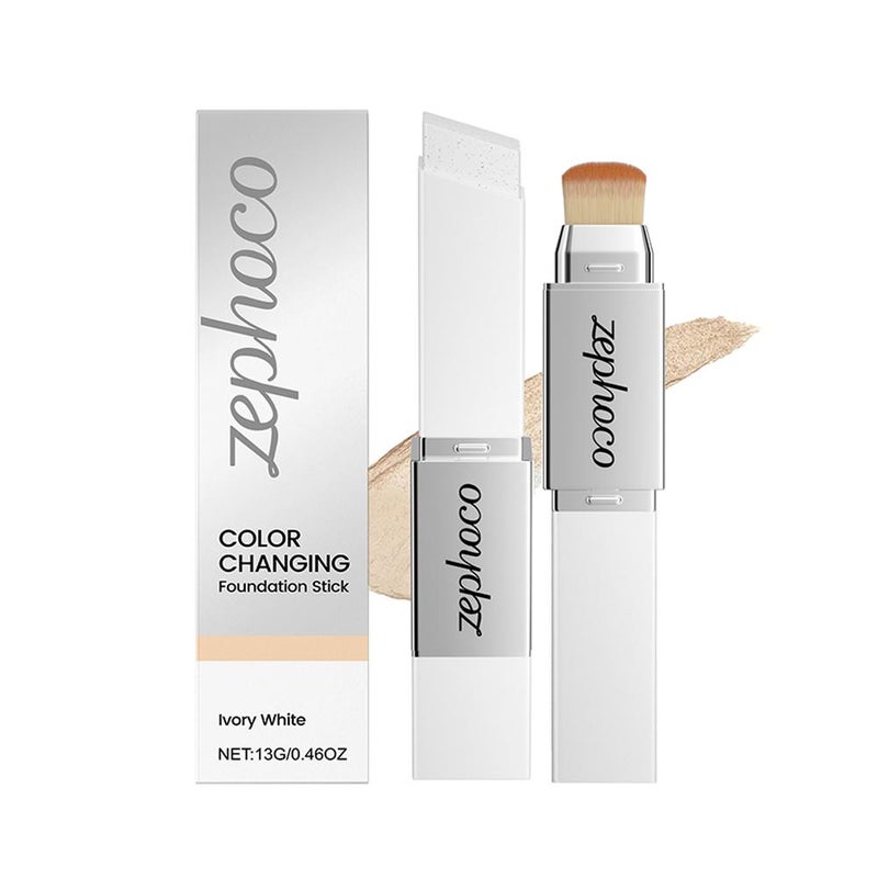 2-in-1 Color-Changing Foundation Stick - Lightweight, Hydrating, Smooth, and Non-Caking Foundation Makeup ZP-A05-0038-01 SMT Whitelist